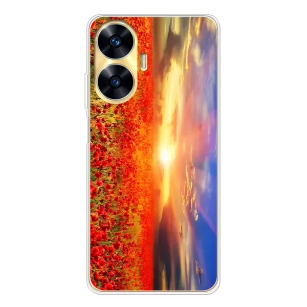 Чохол з принтом «Поле тюльпанів» для Realme C56
