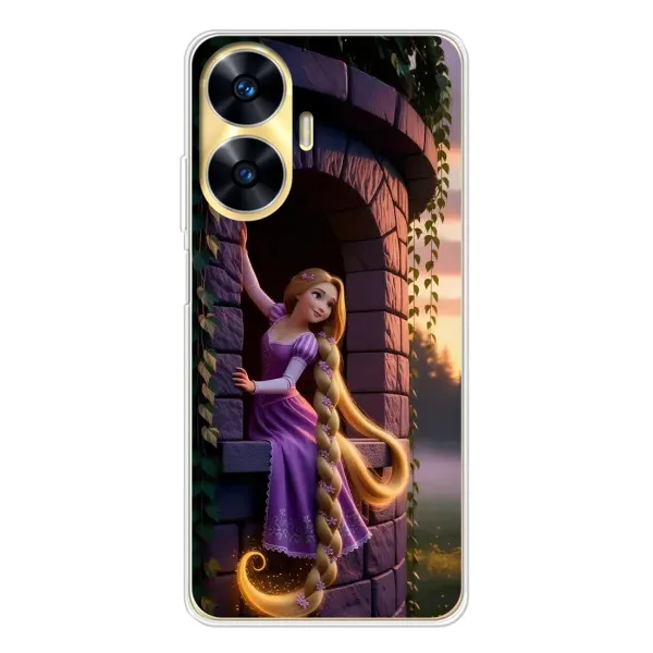 Чохол з принтом «Рапунцель на вежі» для Realme C56