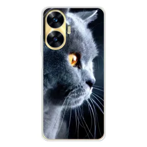 Чохли з Котиками для Realme C56 (VPrint) (Сірий Кіт)