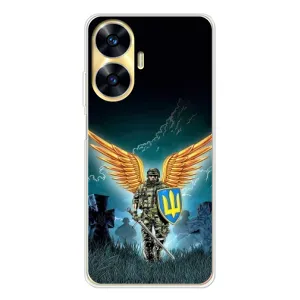 Чехлы с картинкой ЗСУ для Realme C56 (AlphaPrint) (Солдат ЗСУ)