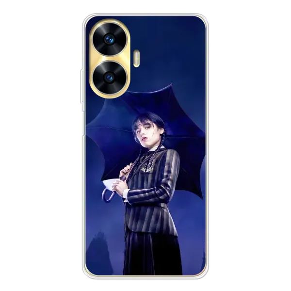 Чохол з принтом «Венздей з парасолькою» для Realme C56