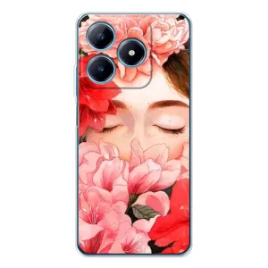 Чехлы (ART) Цветы на Realme C61 (VPrint) (Очі в квітах)