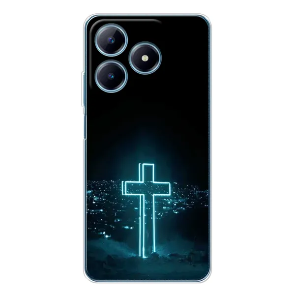 Чохол з принтом «Хрест і місто» для Realme C61