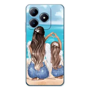 Чохол з друком для Realme C61 - (Мама з дитинкою) (AlphaPrint) (Мама з донькою)