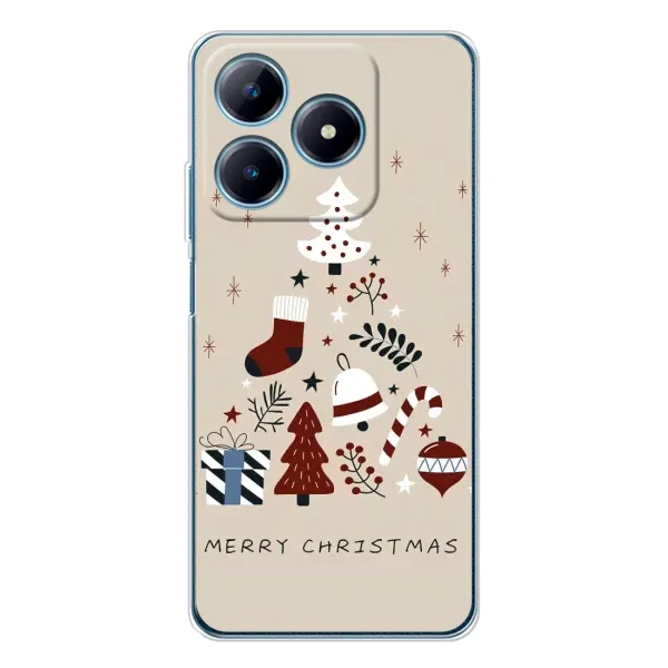 Чохол з принтом «Merry Christmas» для Realme C61