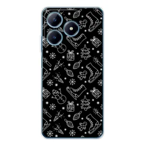 Новорічні, Святкові Чохли для Realme C61 - 2024 год (Новорічний фон)
