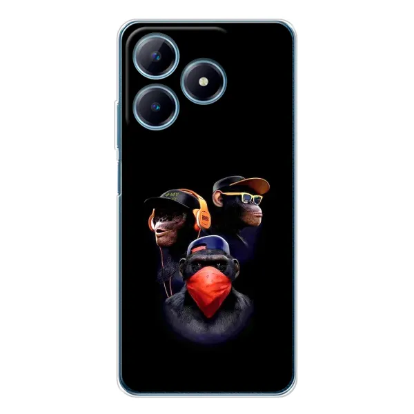 Чохол з принтом «Три мавпи» для Realme C61