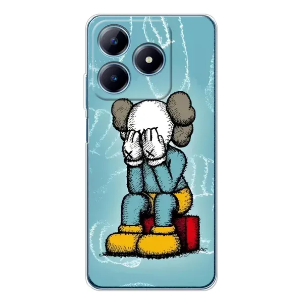 Чохол з принтом «Плач Bearbrick» для Realme C61