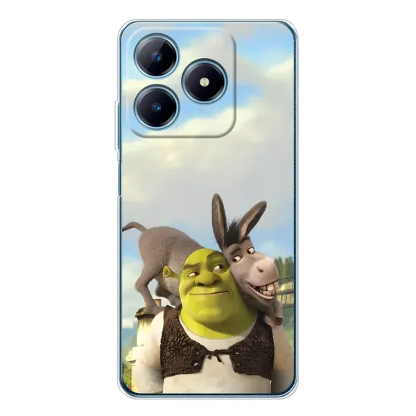 Чохол з принтом «Шрек та Осел» для Realme C61 Чохол з принтом «Шрек та Осел» для Realme C61