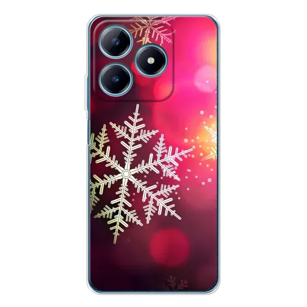 Чехол с принтом «Снежинка» для Realme C61 Чехол с принтом «Снежинка» для Realme C61