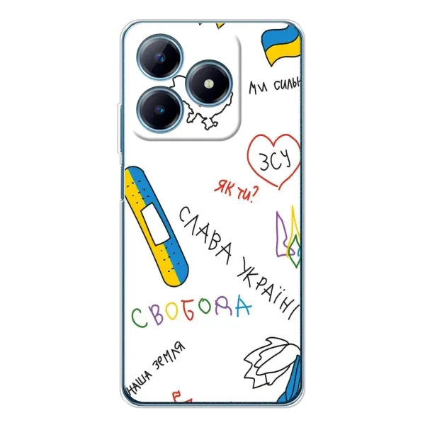 Чохол з принтом «Стикер» для Realme C61