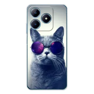 Чохол з принтом для Realme C61 (AlphaPrint) Модні коти (Стильний кіт)
