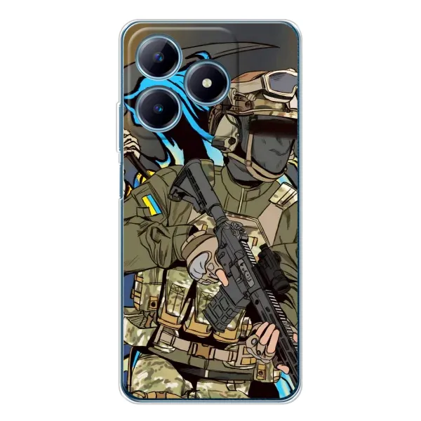 Чохол з принтом «Воїн ЗСУ» для Realme C61