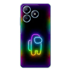 Чохли Амонг Ас для Realme C61 (AlphaPrint) (Яскравий скін)