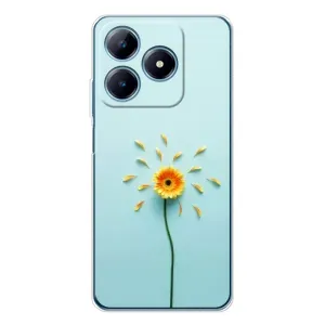 Чохли з квітами для Realme C61 (VPrint) (Жовта квітка)