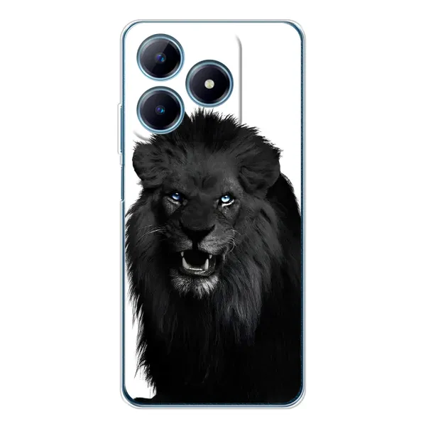 Чохол з принтом «Чорний ЛЕВ» для Realme C63 4G