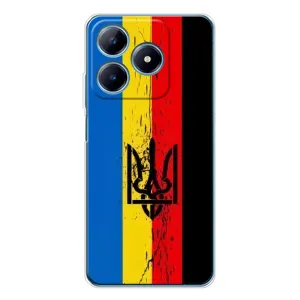 Украинские Чехлы для Realme C63 4G с картинкой УПА (AlphaPrint) (Флаг УПА)