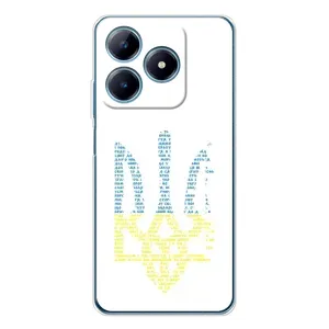 Чехлы для Realme C63 4G Укр. Символика (AlphaPrint) (Герб из букв)