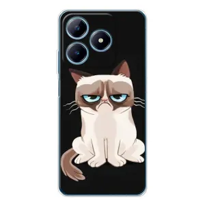 Чохол з принтом для Realme C63 4G (AlphaPrint) Модні коти (Сумний кіт)