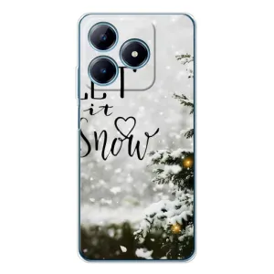 Новорічні, Святкові Чохли для Realme C63 4G - 2024 год (Let it snow)