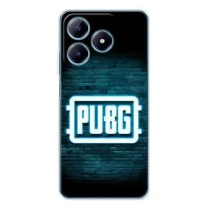 Чехол PUBG для Реалми С63 4G (AlphaPrint) (Лого PUBG)