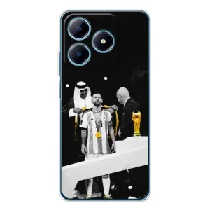 Чохли для Realme C63 4G (Leo чемпіон) (AlphaPrint) (Мессі коронований)