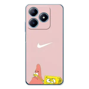 Чохол Губка Боб для Реалмі С63 4G (Патрік і Губка)