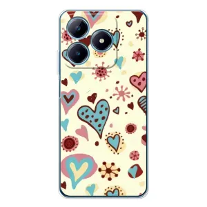 Чехлы для любимой на Реалми С63 4G (VPrint) (Сердечки)