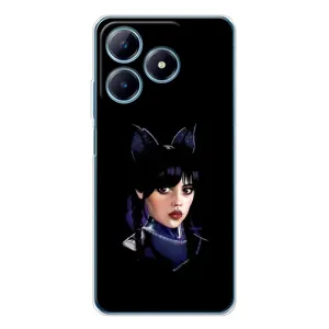Чохли Венсдей на Realme C63 4G Уенсдей (AlphaPrint) (серйозна Венздей)