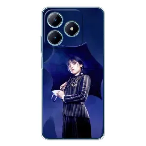 Чохли Венсдей на Realme C63 4G Уенсдей (AlphaPrint) (Венздей з парасолькою)