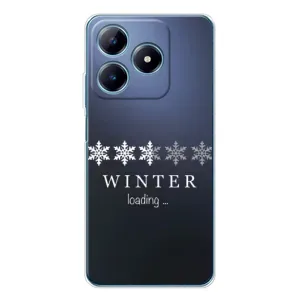 Зимні Чохли для Реалмі С63 4G - прозорий фон (Winter loading)