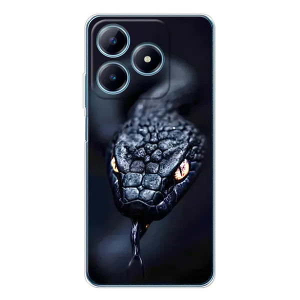 Чохол з принтом «Чорна змія» для Realme C63 4G Чохол з принтом «Чорна змія» для Realme C63 4G