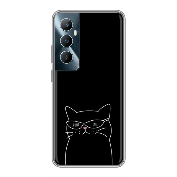 Чехол с принтом «Равнодушный кот» для Realme C65