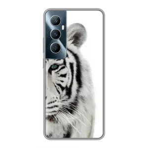 Чохли з картинкою животних Realme C65 (Білий Тигр)