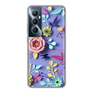 Чохли з квітами для Realme C65 (VPrint) (Дизайн квітів)