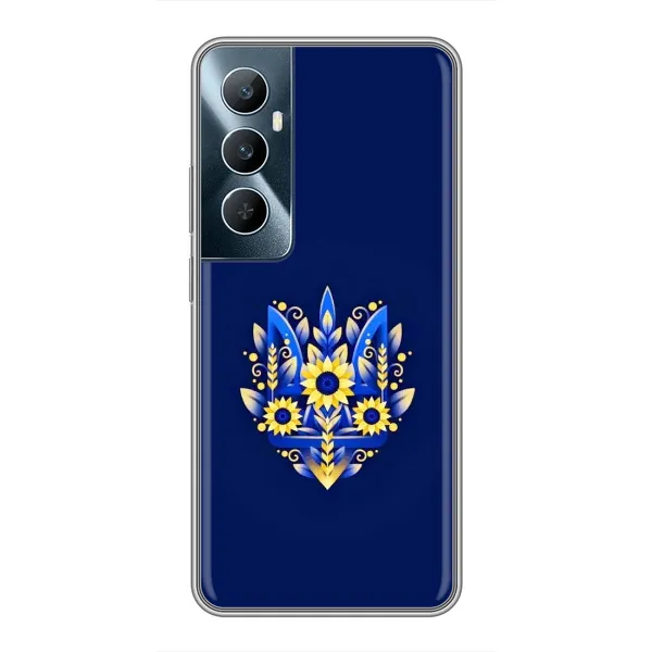 Чехол с принтом «Цветочный Герб» для Realme C65