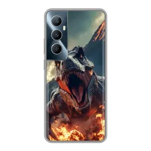 Чехол с принтом «Огненный динозавр» для Realme C65