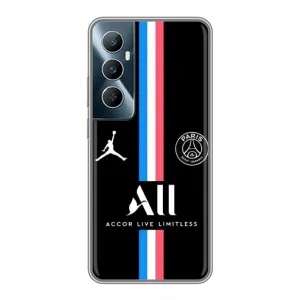 Чохли PSG для Realme C65 (AlphaPrint) (футболка ПСЖ)