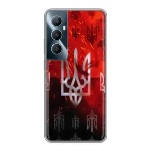 Украинские Чехлы для Realme C65 с картинкой УПА (AlphaPrint) (ГЕРБ УПА)