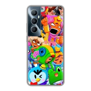Чехлы Brawl Stars для Realme C65 (AlphaPrint) (Герої Бравл Старс)