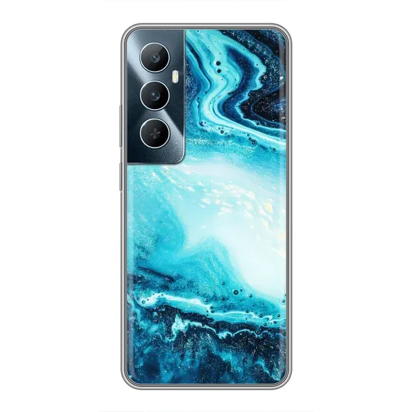 Чехол с принтом «Голубой мрамор» для Realme C65 Чехол с принтом «Голубой мрамор» для Realme C65