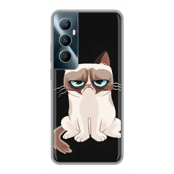 Чехол с принтом «Грустный кот» для Realme C65