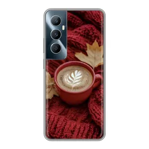 Чохол з принтом «Кава на ковдрі» для Realme C65