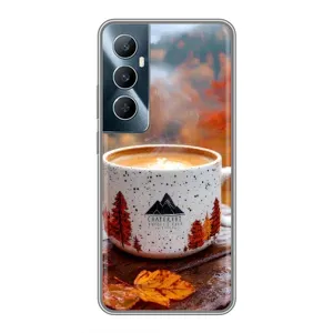 Чохол з принтом «Кава на природі» для Realme C65