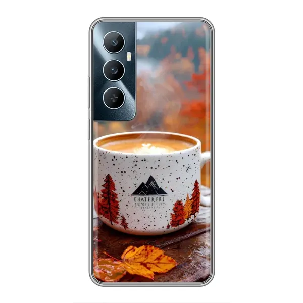 Чохол з принтом «Кава на природі» для Realme C65