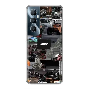 Чехол с принтом «Гоночный коллаж Ф1» для Realme C65
