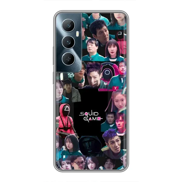 Чехол с принтом «Коллаж Игра кальмара» для Realme C65