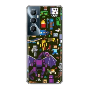 Чохол Майнкрафт на Realme C65 (AlphaPrint) Minecraft (Колаж Майнкрафт)