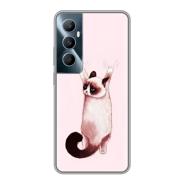 Чехол с принтом «Котик падает» для Realme C65