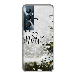 Новорічні, Святкові Чохли для Realme C65 - 2024 год (Let it snow)